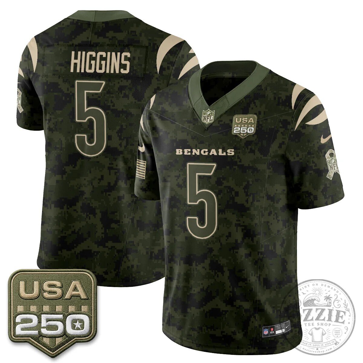Cincinnati Bengals Joe Burrow Salute To Service 2026 Limited Edition Football Jersey 47 Cincinnati Bengals Joe Burrow Salute To Service 2026 Limited Edition Football Jersey