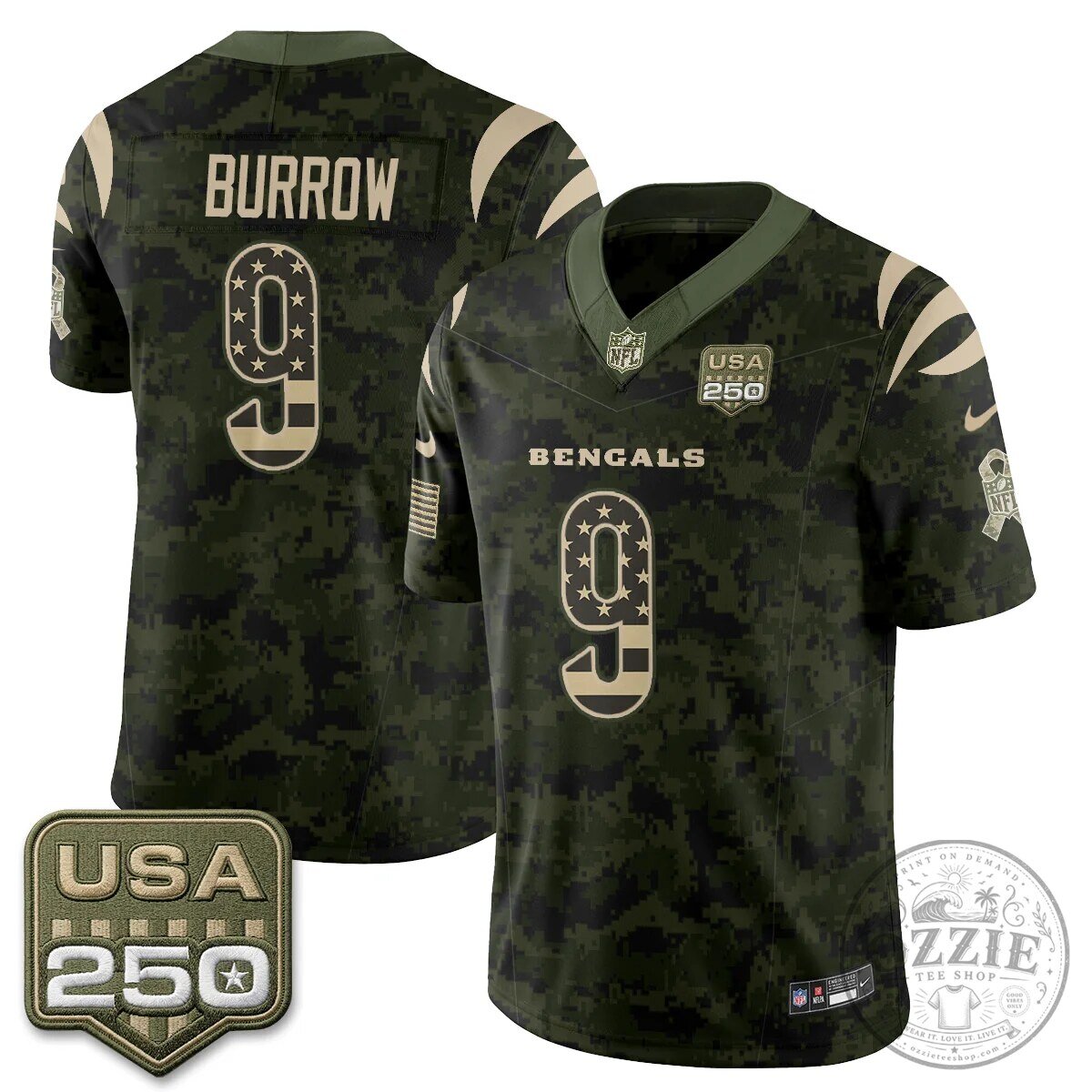 Cincinnati Bengals Joe Burrow Salute To Service 2026 Limited Edition Football Jersey 55 Cincinnati Bengals Joe Burrow Salute To Service 2026 Limited Edition Football Jersey
