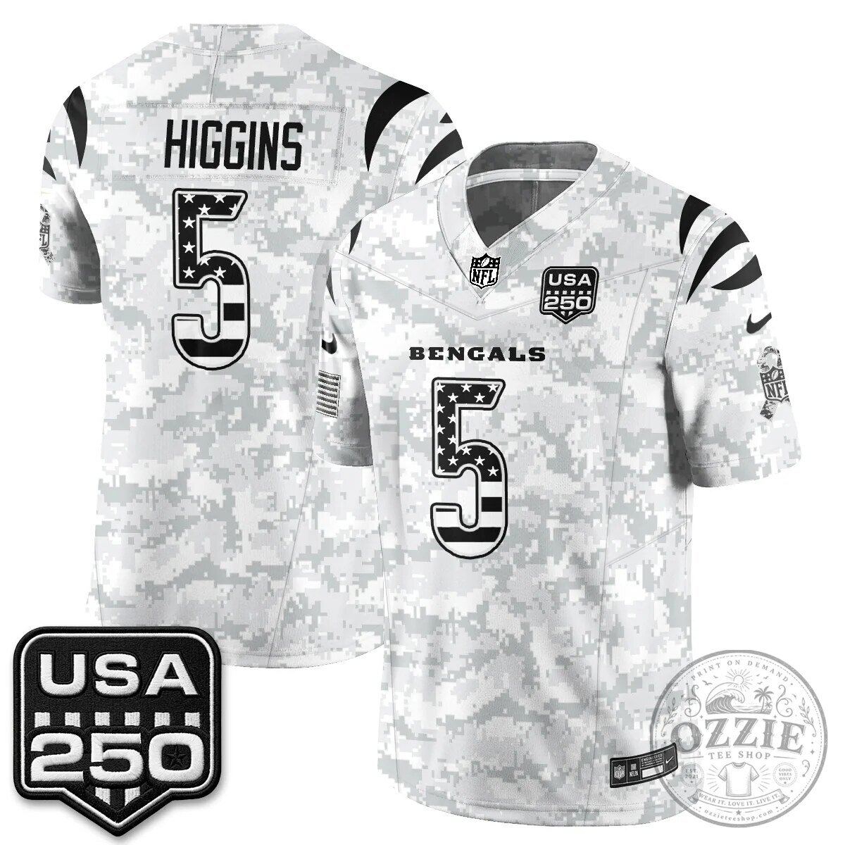 Cincinnati Bengals Joe Burrow Salute To Service 2026 Limited Edition Football Jersey 67 Cincinnati Bengals Joe Burrow Salute To Service 2026 Limited Edition Football Jersey
