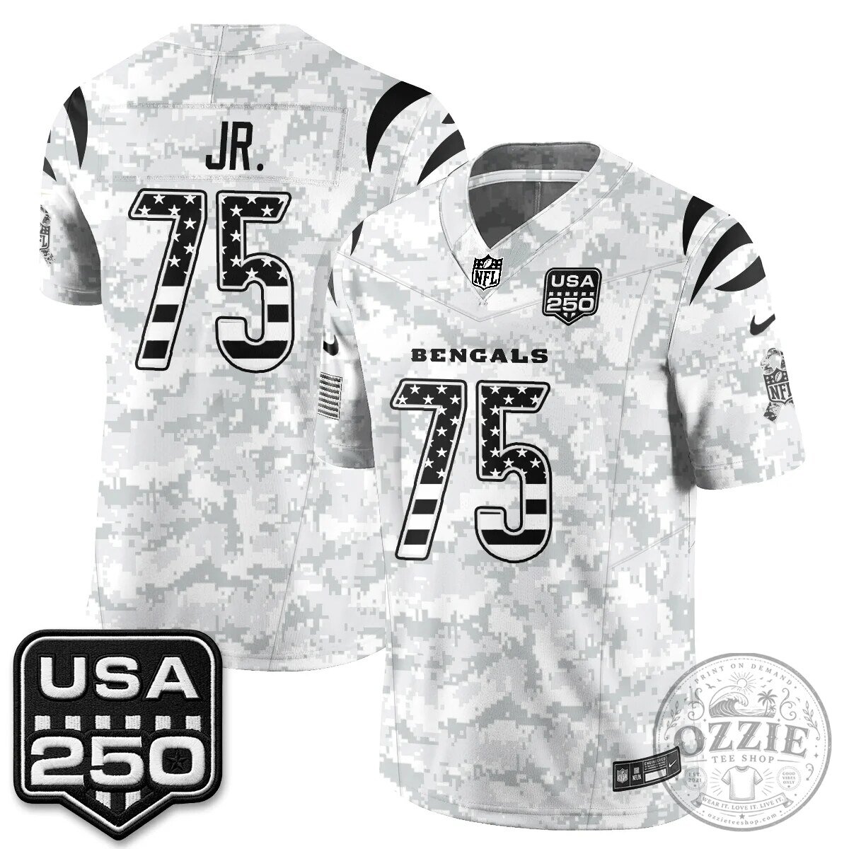 Cincinnati Bengals Joe Burrow Salute To Service 2026 Limited Edition Football Jersey 70 Cincinnati Bengals Joe Burrow Salute To Service 2026 Limited Edition Football Jersey