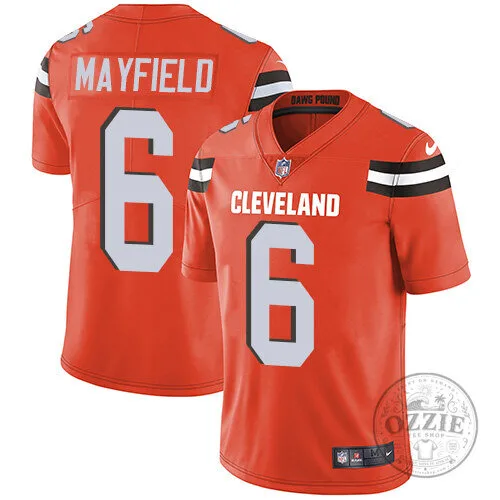 Cleveland Browns Orange Alternate Stitched NFL Jersey for Baker Mayfield