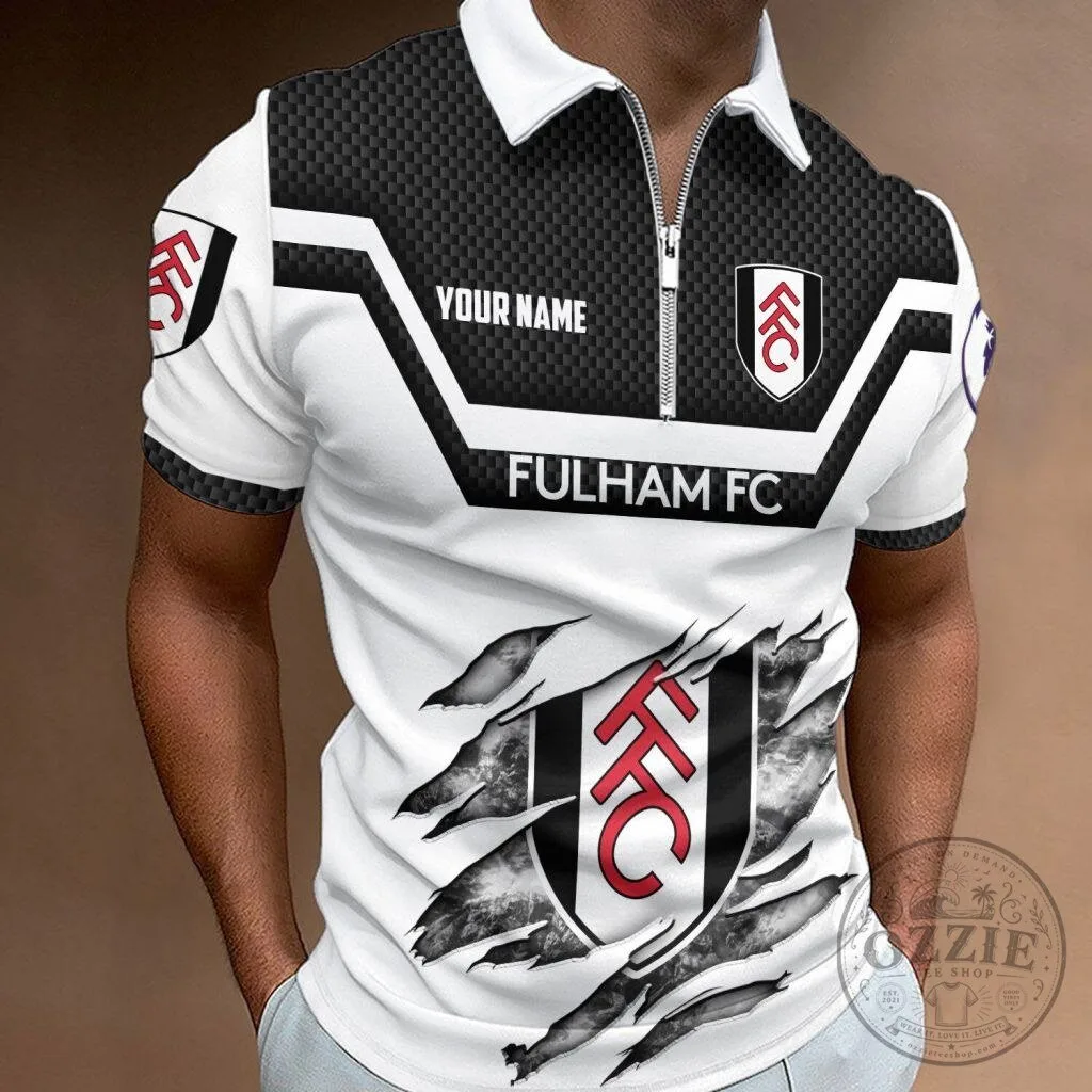 Fulham Football Club Personalized Zipper Polo Shirt 6 Fulham Football Club Personalized Zipper Polo Shirt
