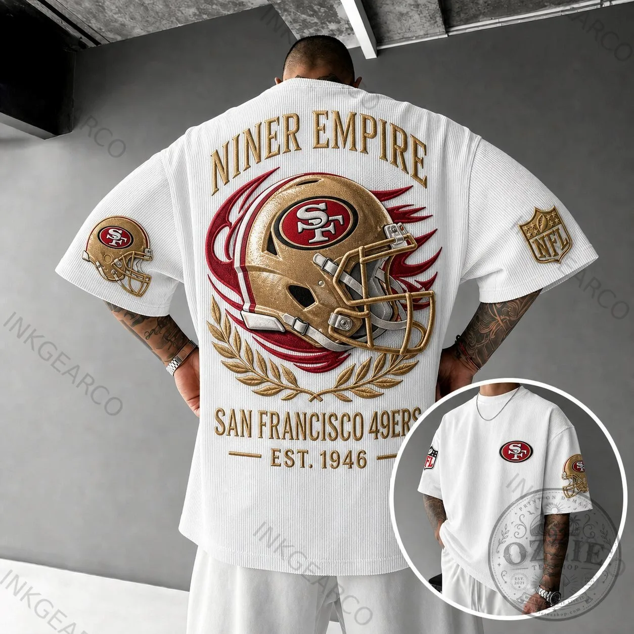 San Francisco 49ers Niner Empire NFL Football Team Fan T-Shirt 1 San Francisco 49ers Niner Empire NFL Football Team Fan T-Shirt
