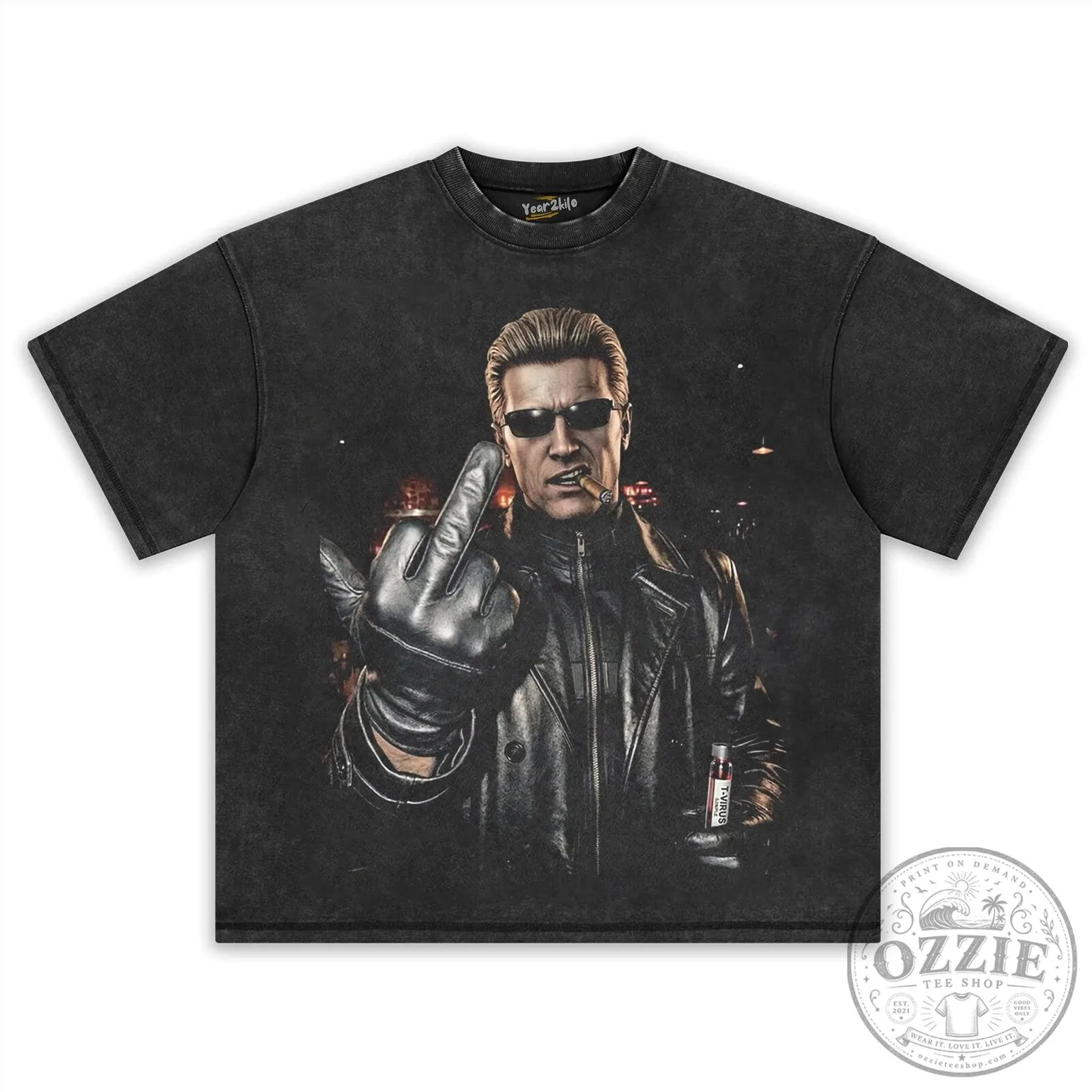 Albert Wesker Resident Evil T-Virus Video Game Character T-Shirt 14 Albert Wesker Resident Evil T-Virus Video Game Character T-Shirt
