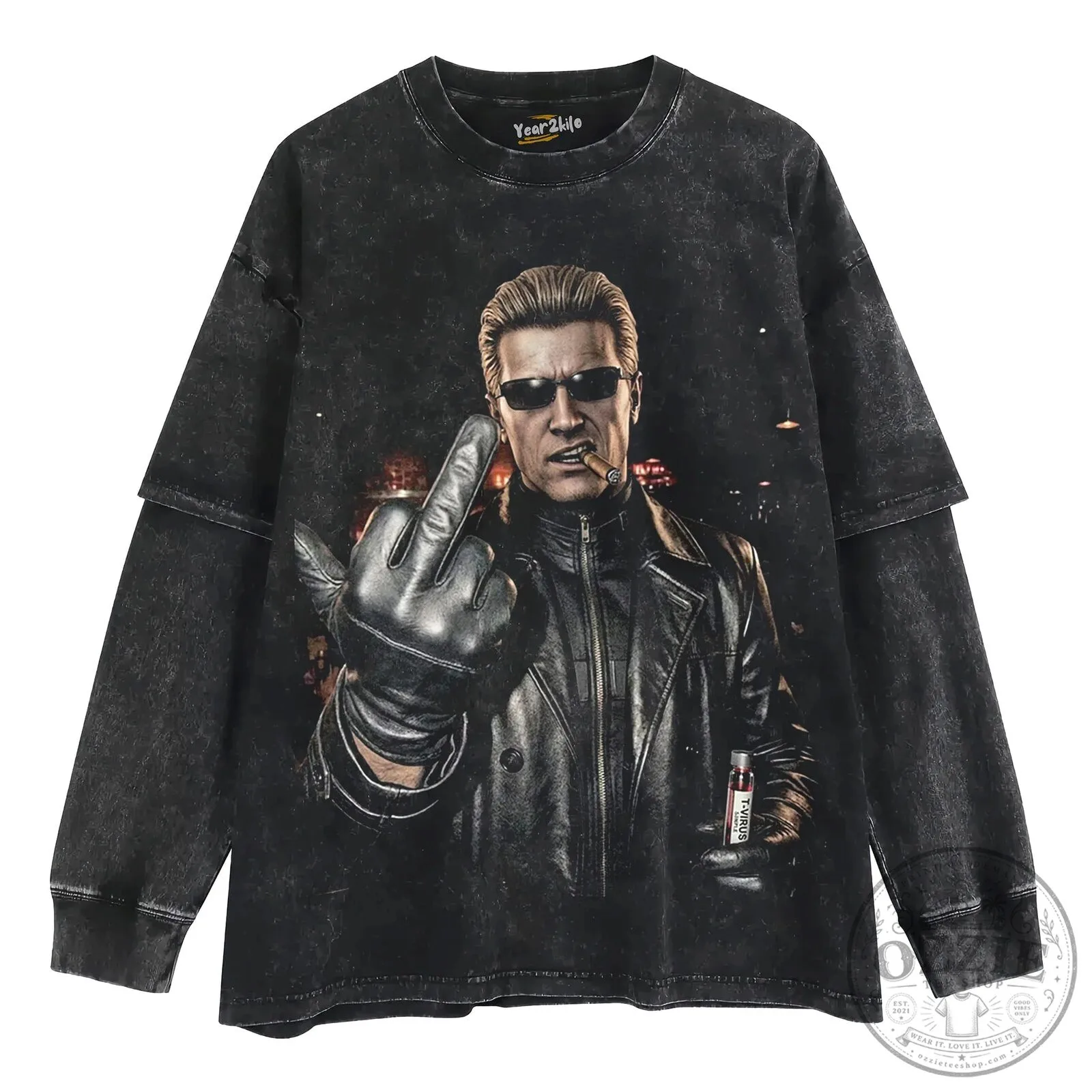 Albert Wesker Resident Evil T-Virus Video Game Character T-Shirt 16 Albert Wesker Resident Evil T-Virus Video Game Character T-Shirt
