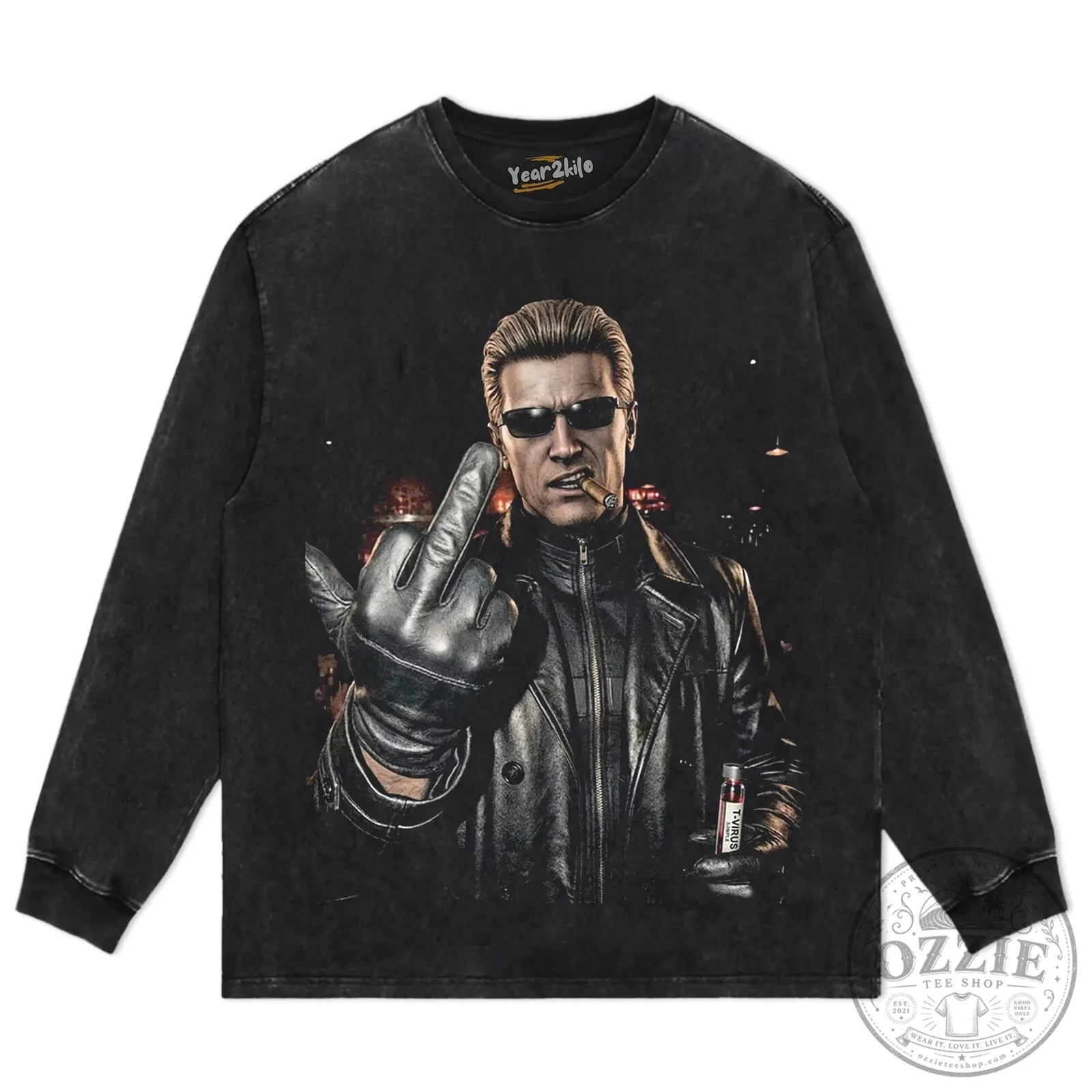 Albert Wesker Resident Evil T-Virus Video Game Character T-Shirt 18 Albert Wesker Resident Evil T-Virus Video Game Character T-Shirt