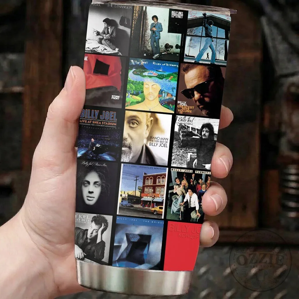 Billy Joel Albums Collage Stainless Steel Insulated Tumbler 10 Billy Joel Albums Collage Stainless Steel Insulated Tumbler
