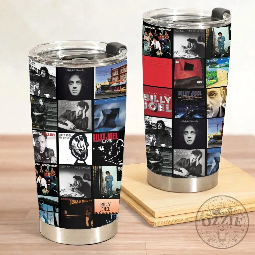 Billy Joel Albums Collage Stainless Steel Insulated Tumbler 13 Billy Joel Albums Collage Stainless Steel Insulated Tumbler