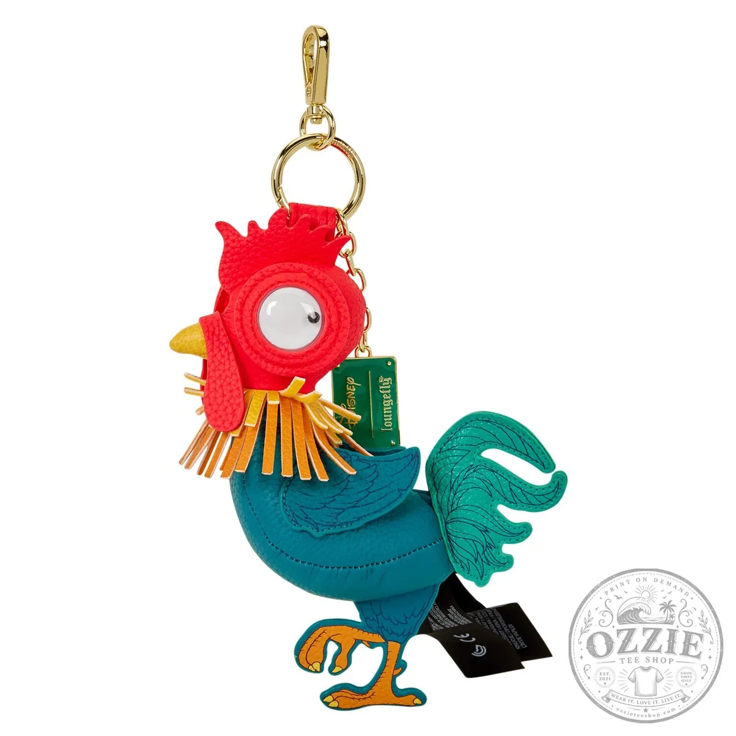 Disney Moana Hei Hei Rooster Figural Gold Tone Keychain Bag Charm 7 Disney Moana Hei Hei Rooster Figural Gold Tone Keychain Bag Charm