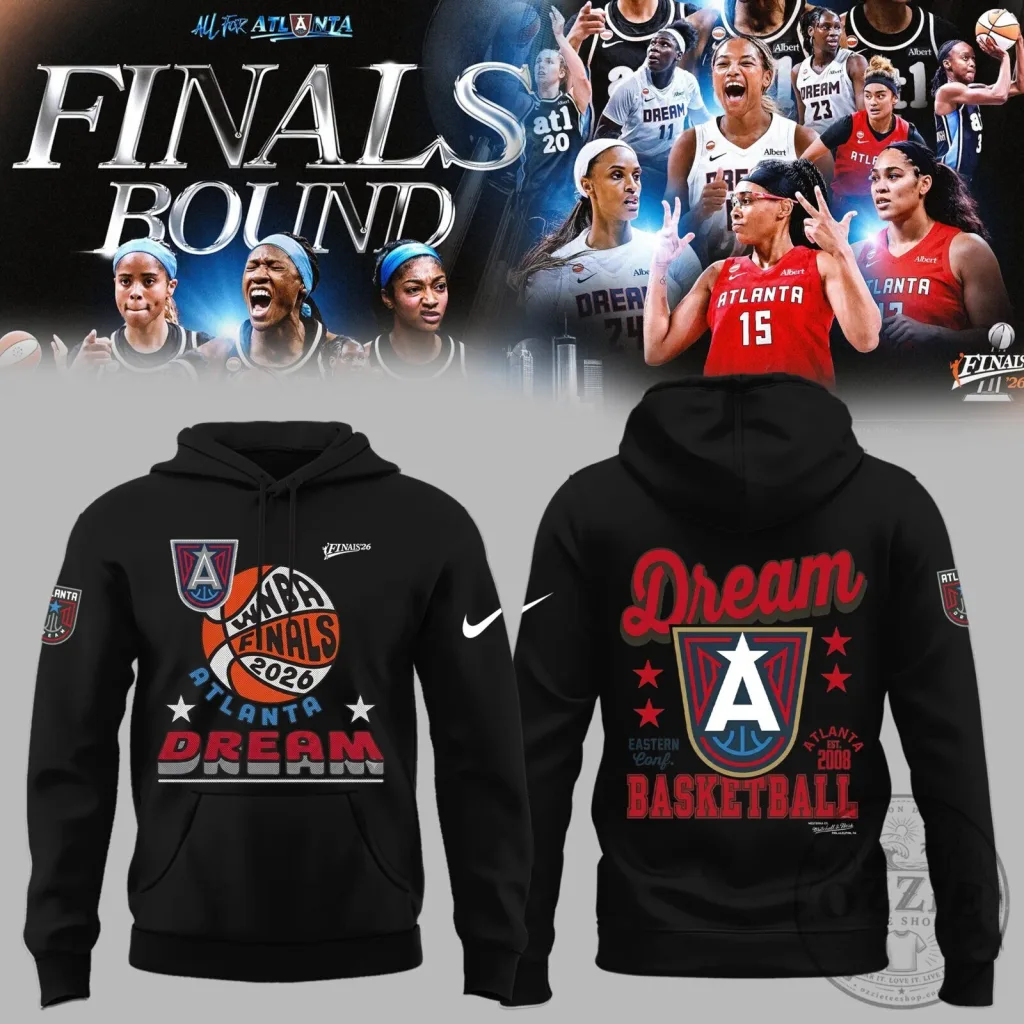 Atlanta Dream 2026 WNBA Finals Black Basketball Hoodie Atlanta Dream 2026 WNBA Finals Black Basketball Hoodie