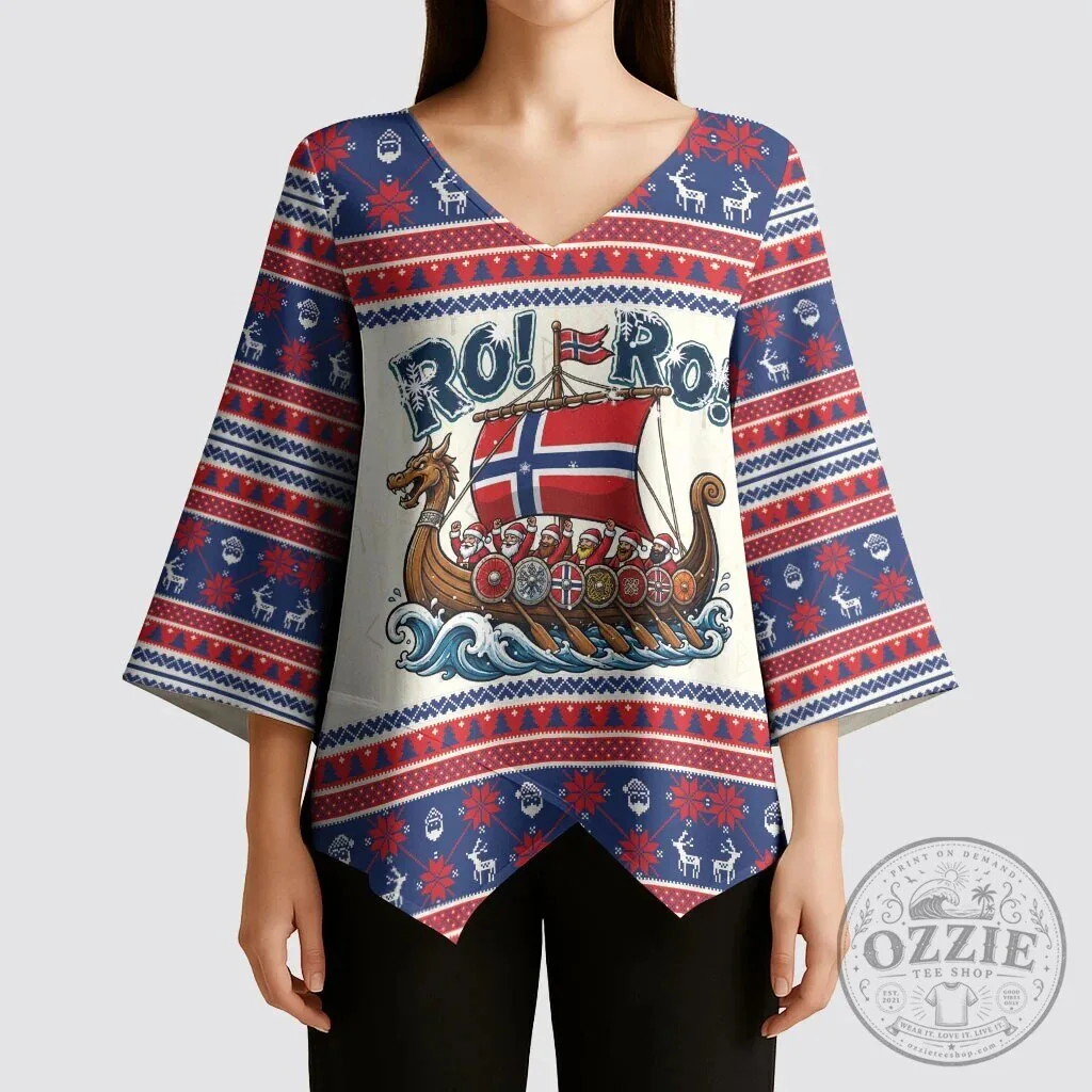 Norway Christmas Viking Santa Claus Ro Ro Holiday Long Sleeve Blouse 12 Norway Christmas Viking Santa Claus Ro Ro Holiday Long Sleeve Blouse
