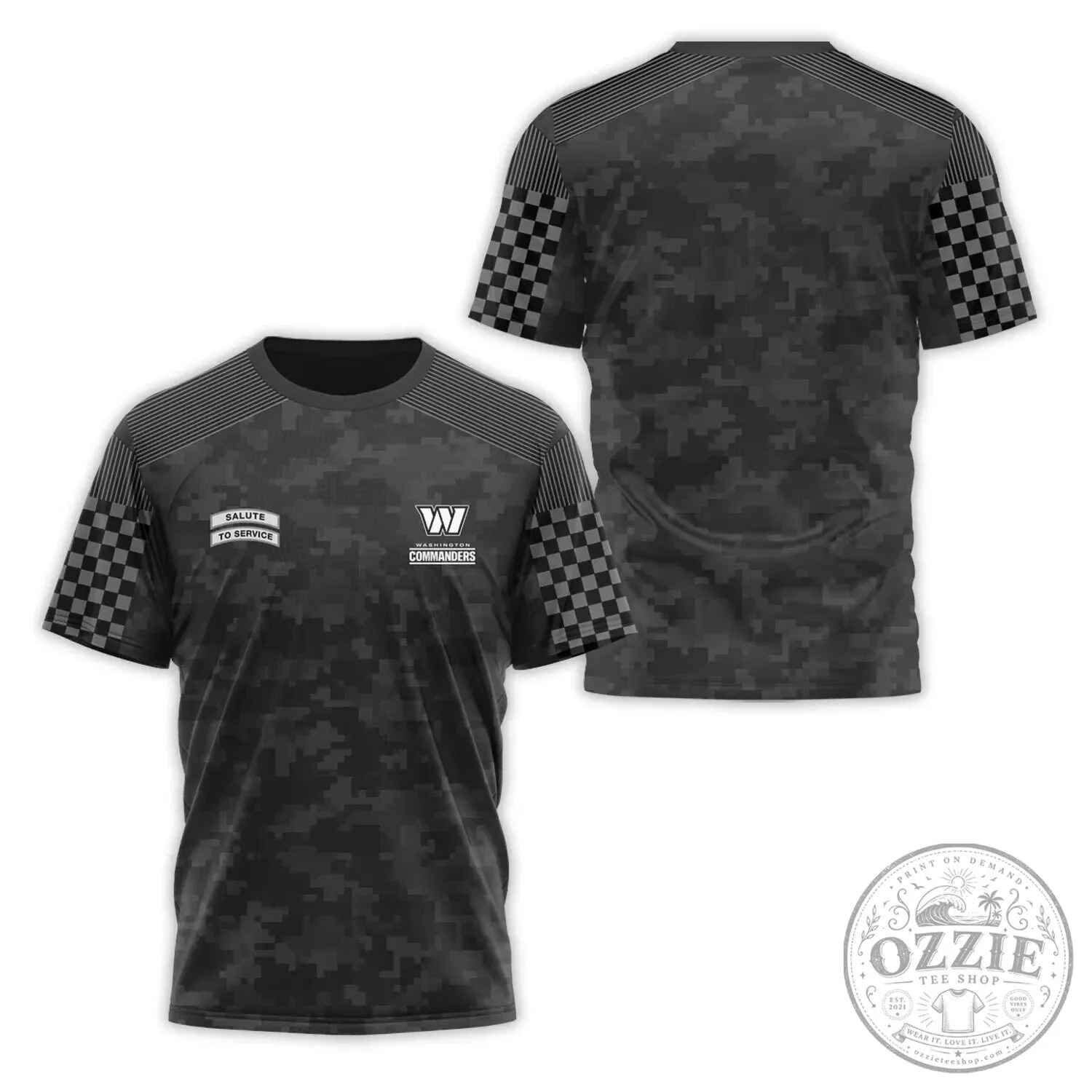 Digital Camouflage T-Shirt by Washington Commanders - Salute To Service Edition