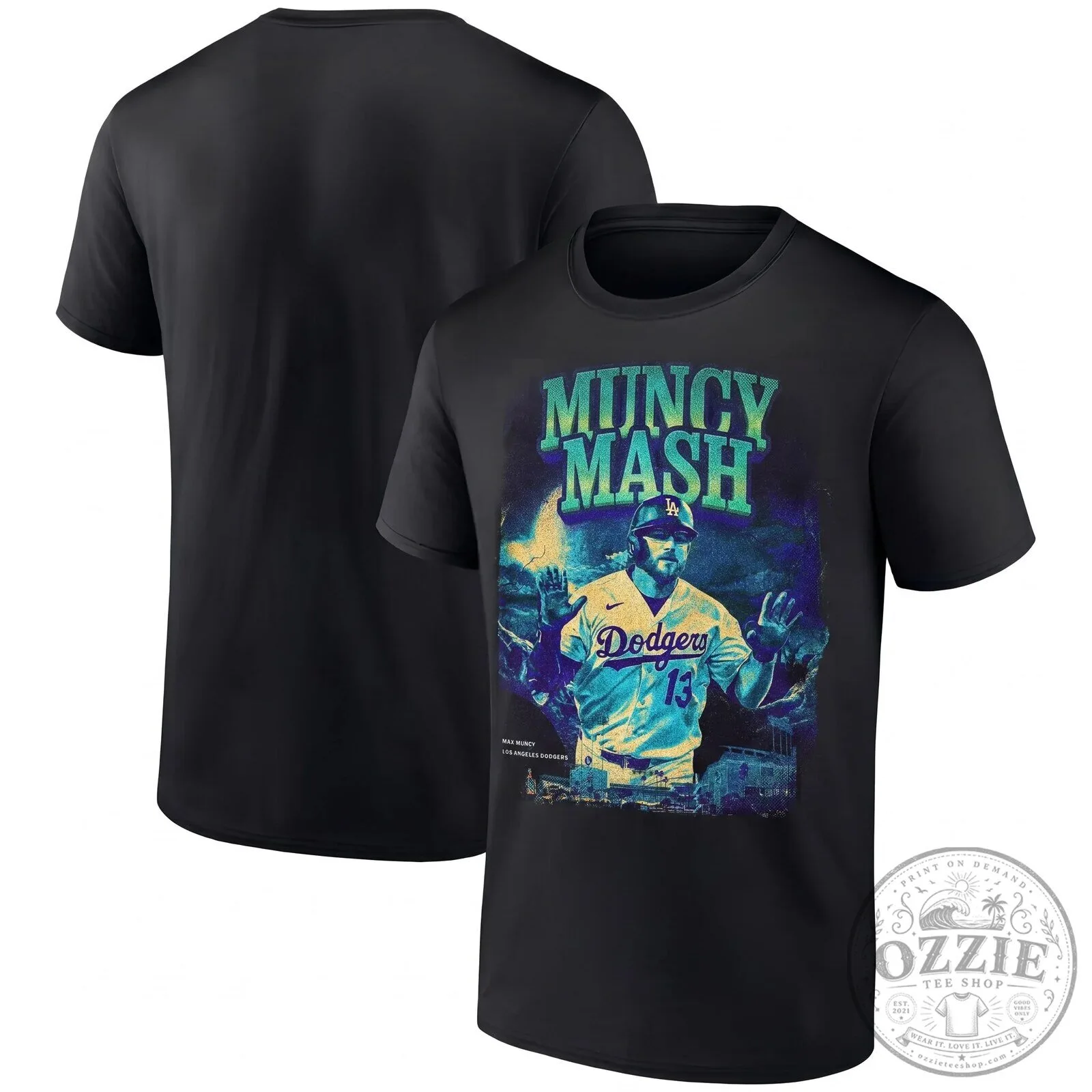 Max Muncy Mash Los Angeles Dodgers Baseball T-Shirt