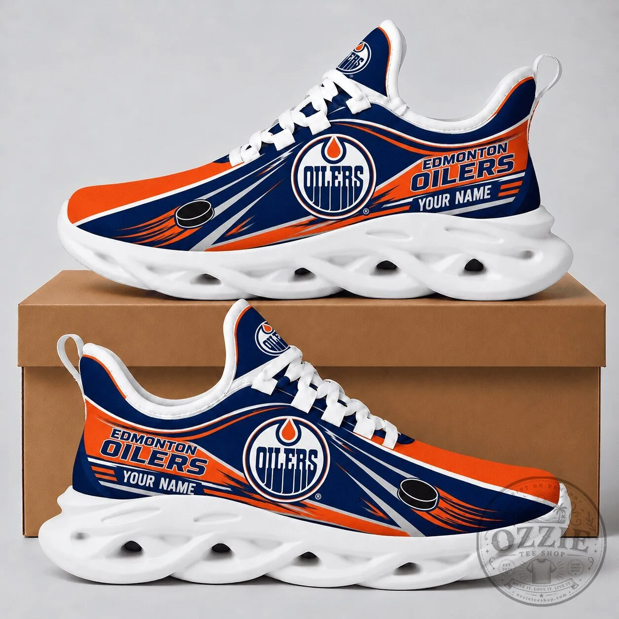 Edmonton Oilers NHL Personalized Team Sneakers – Custom Name Hockey Fan Shoes 4 Edmonton Oilers NHL Personalized Team Sneakers – Custom Name Hockey Fan Shoes