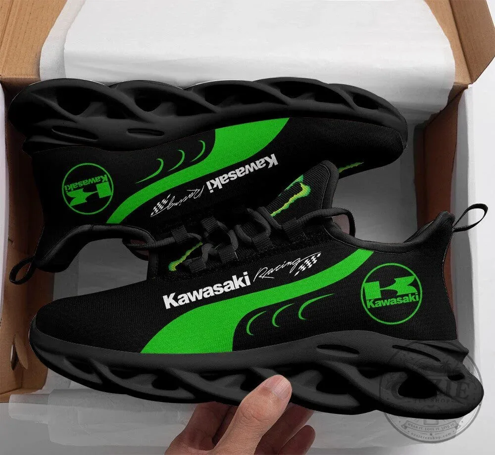Kawasaki Racing Team Motorcycle Sport Fan Black and Green Athletic Shoes 1 Kawasaki Racing Team Motorcycle Sport Fan Black and Green Athletic Shoes