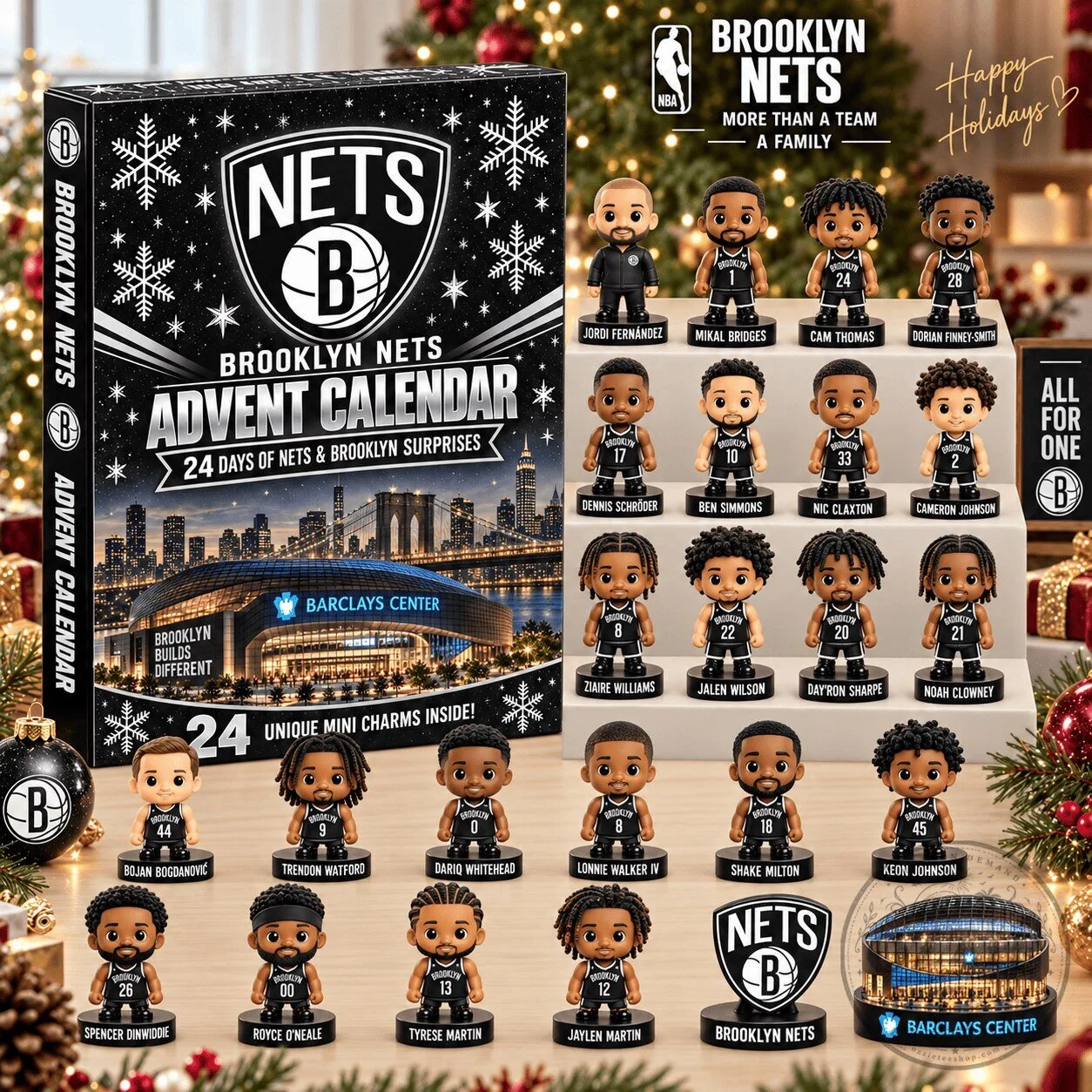 Brooklyn Nets NBA Basketball Team Advent Calendar Blind Box