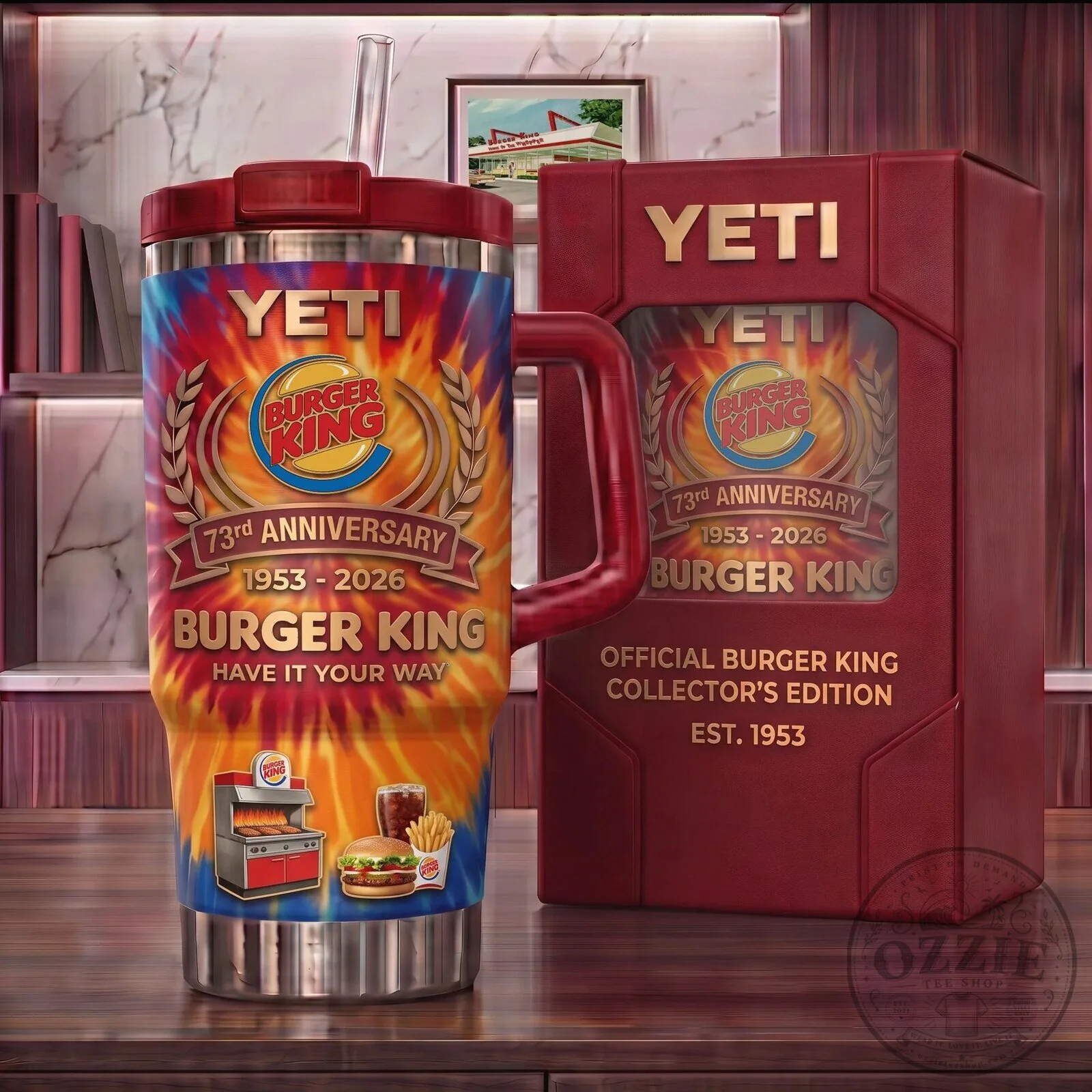 Burger King 73rd Anniversary Have It Your Way Tie Dye Insulated Tumbler