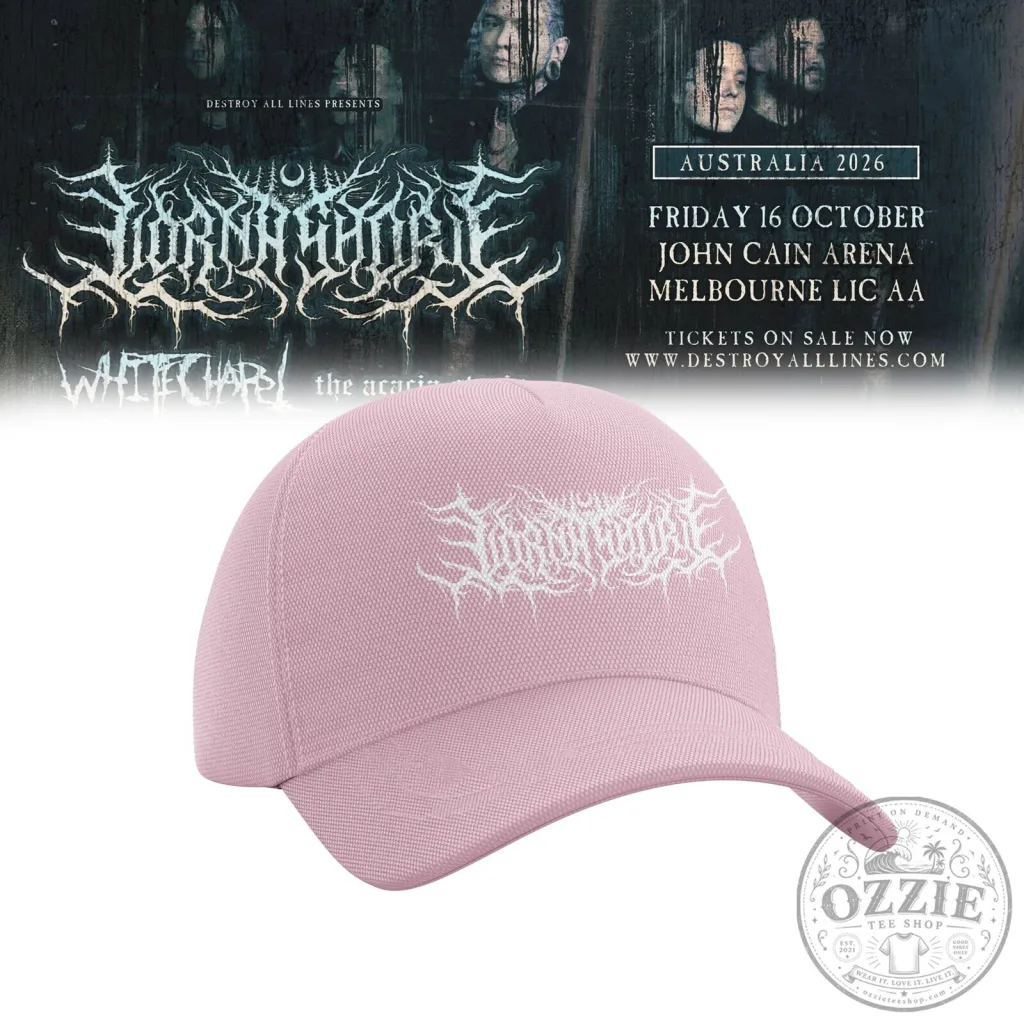 Lorna Shore Australia and New Zealand Tour 2026 Pink Cap Hat Lorna Shore Australia and New Zealand Tour 2026 Pink Cap Hat