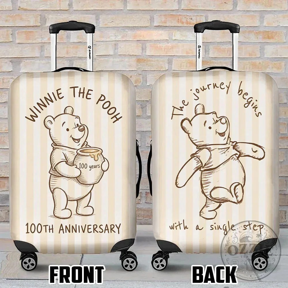 Winnie The Pooh 100th Anniversary Cartoon Character Luggage Cover