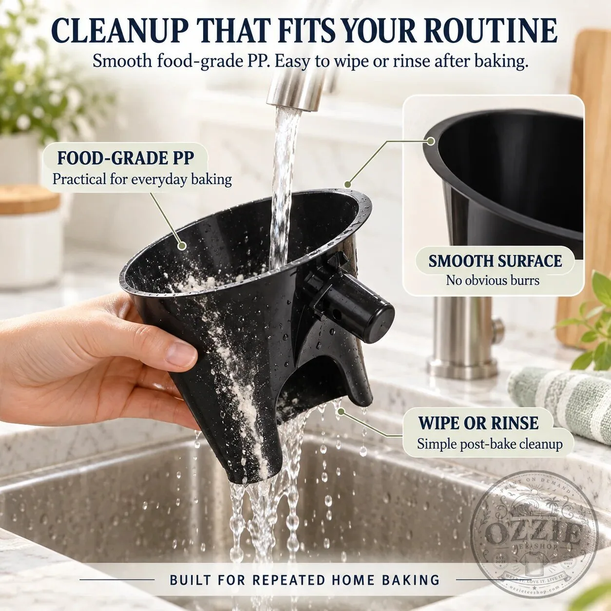 Wide Mouth Stand Mixer Flour Funnel for Mess-Free Ingredient Pouring 19 Wide Mouth Stand Mixer Flour Funnel for Mess-Free Ingredient Pouring