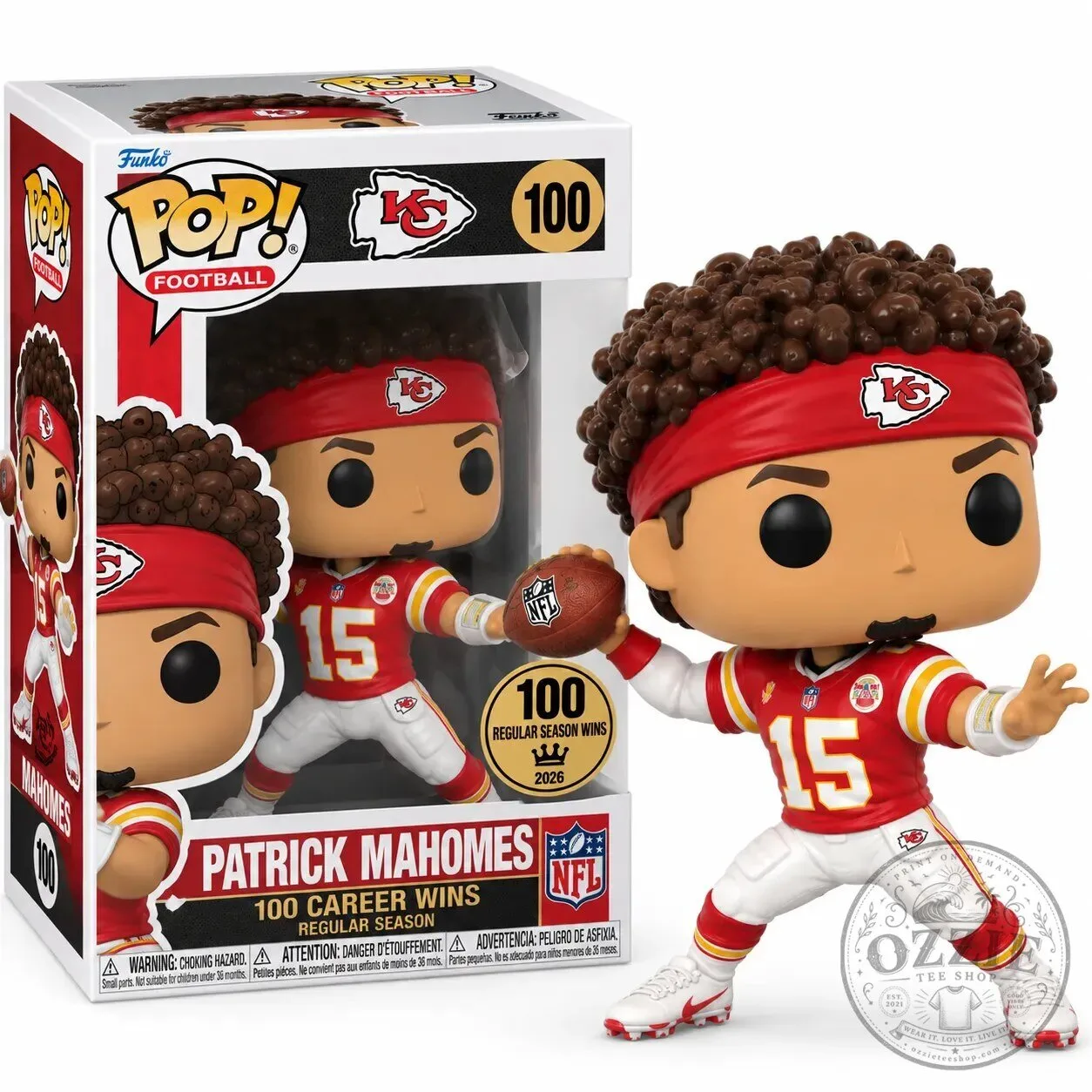 Patrick Mahomes Kansas City Chiefs Funko Pop Football Collectible Figurine