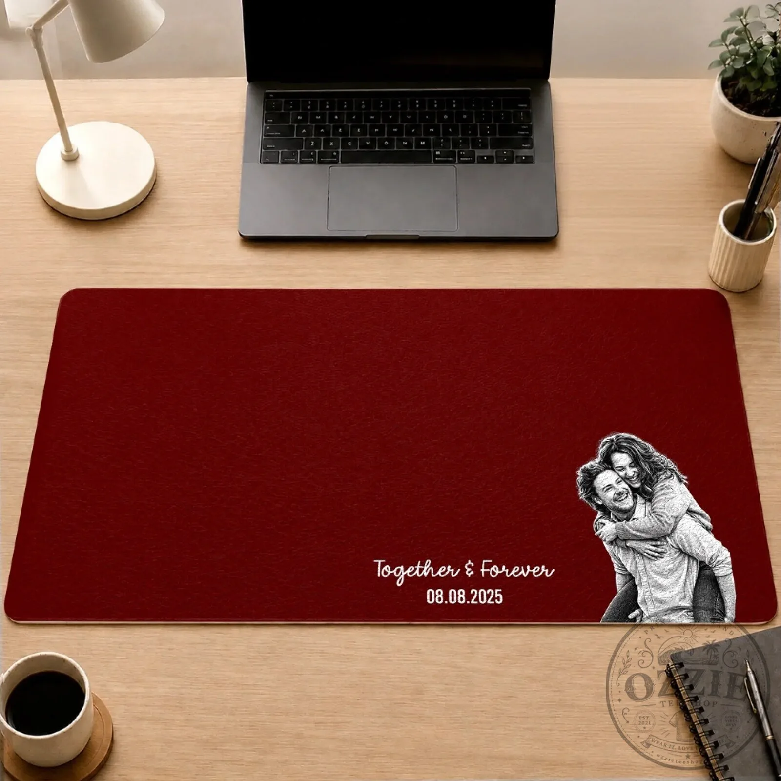 Personalized Couple Photo Romantic Keepsake Desk Mat - Together And Forever 9 Personalized Couple Photo Romantic Keepsake Desk Mat - Together And Forever
