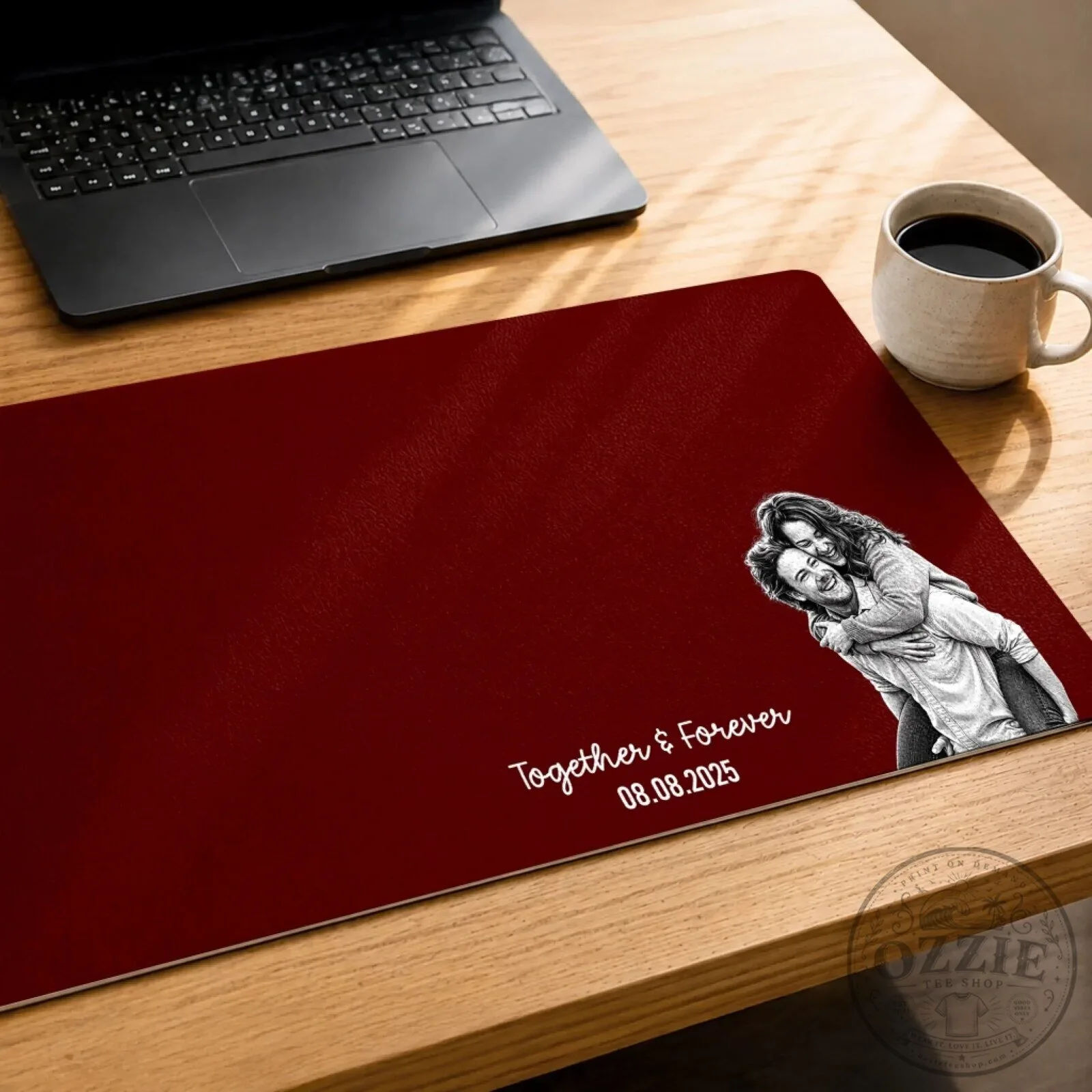 Personalized Couple Photo Romantic Keepsake Desk Mat - Together And Forever 12 Personalized Couple Photo Romantic Keepsake Desk Mat - Together And Forever